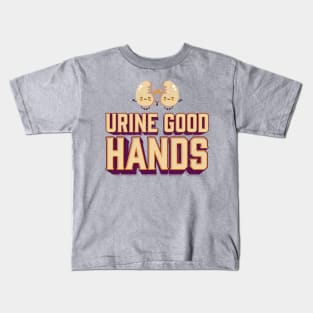 Kidney disease Urine Good Hands Kidney Care Pun Vintage Kids T-Shirt